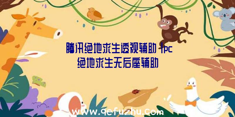「腾讯绝地求生透视辅助」|pc绝地求生无后座辅助